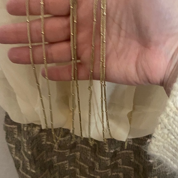 Esley Cream and Gold Dress NWT - Picture 5 of 8